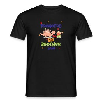 Promu à nouveau grand frère - T-shirt homme - noir - Devant - AI Model Male 178 light (178cm)