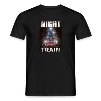 nighttrain - Männer T-Shirt - Schwarz - Vorne - AI Model Male 178 light (178cm)