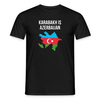 Soutien Azerbaïdjan 2020 Karabakh gratuit s Azerbaïdjan - T-shirt homme - noir - Devant - AI Model Male 178 light (178cm)