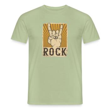 Rock 'n' Roll - Männer T-Shirt - Sage - Vorne - AI Model Male 178 light (178cm)