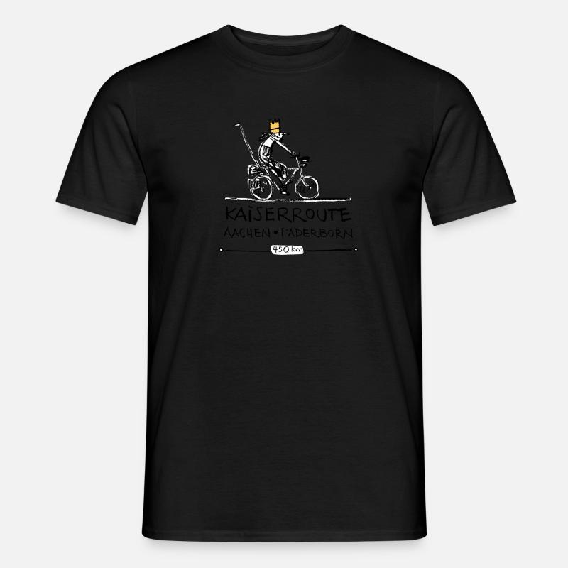 Kaiserroute - Männer T-Shirt - Schwarz
