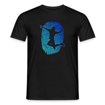 Squash Badminton Joueur Badminton Hommes - T-shirt homme - noir - Devant - AI Model Male 178 light (178cm)