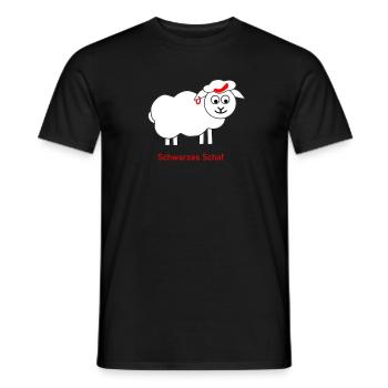 Schwarzes Schaf - Männer T-Shirt - Schwarz - Vorne - AI Model Male 178 light (178cm)