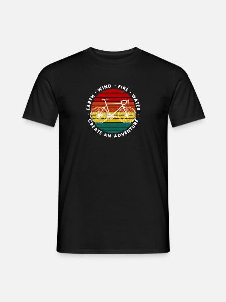 Fahrrad Rennrad Vintage Retro - Männer T-Shirt - Schwarz