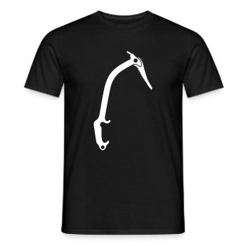 Matériel d’escalade piolet - T-shirt homme - noir - Devant - AI Model Male 178 light (178cm)