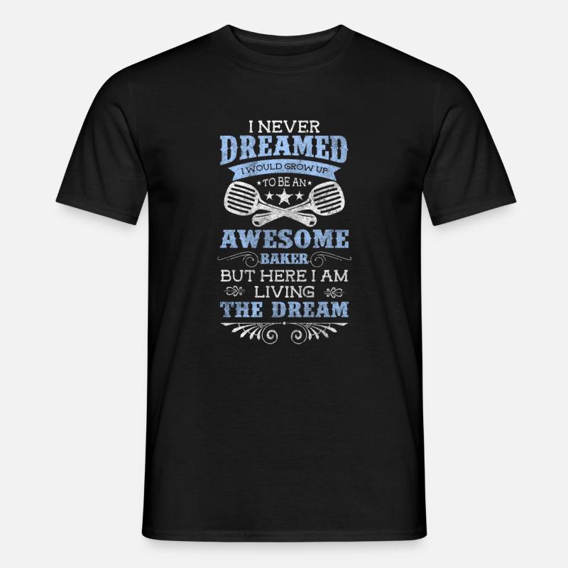 Backen Beruf Lecker - Männer T-Shirt - Schwarz
