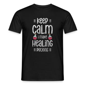 Potion Gesundheit Kräuter - Männer T-Shirt - Schwarz - Vorne - AI Model Male 178 light (178cm)