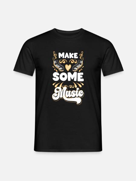 Musician Passion Melody Dancing - Men's T-Shirt - black