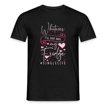 Single Party Humor - Männer T-Shirt - Schwarz - Vorne - AI Model Male 178 light (178cm)