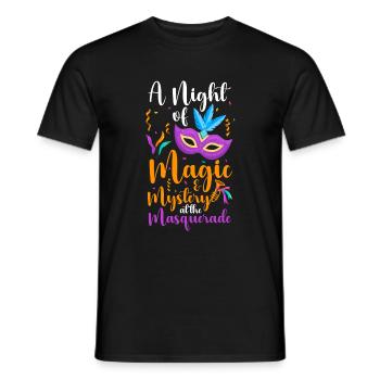 Masquerade Festival Second Face - Men's T-Shirt - black - Front - AI Model Male 178 light (178cm)