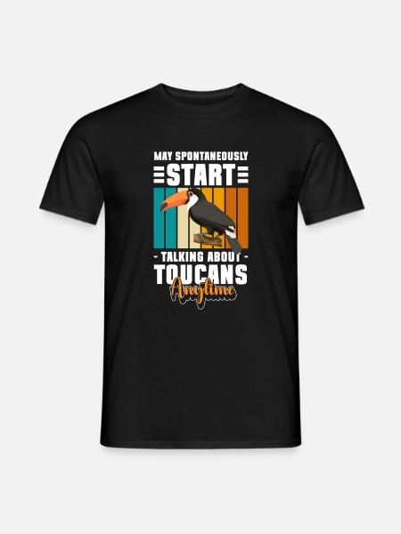 Tucano Foresta pluviale Amazzonia Sud America - T-shirt uomo - nero