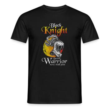 Épée, Dragon, Templier, Noblesse - T-shirt homme - noir - Devant - AI Model Male 178 light (178cm)