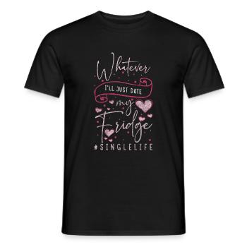 Relationship Dating Love Pick-up - Men's T-Shirt - black - Front - AI Model Male 178 light (178cm)