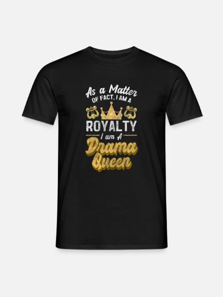 Crown Acting Female Teasing - Men's T-Shirt - black