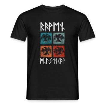 Mythologie Corbeau à capuchon Animal de compagnie - T-shirt homme - noir - Devant - AI Model Male 178 light (178cm)