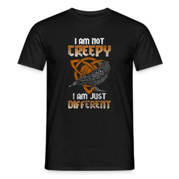 Rune de l’âme du corbeau - T-shirt homme - noir - Devant - AI Model Male 178 light (178cm)