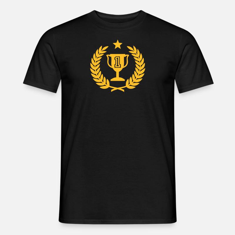Lorbeerkranz (Pokal) 02 - Männer T-Shirt - Schwarz