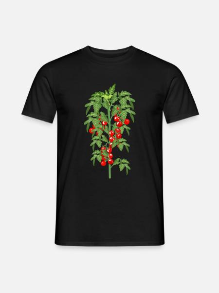 Tomate Garten Tomatenpflanze - Männer T-Shirt - Schwarz