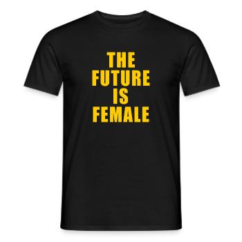 THE FUTURE IS FEMALE GESCHENK FEMINIST FEMINISM - Männer T-Shirt - Schwarz - Vorne - AI Model Male 178 light (178cm)