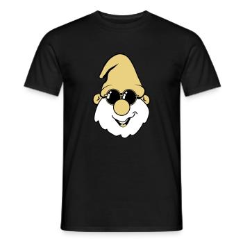 Wichtel Mütze Sonnenbrille - Männer T-Shirt - Schwarz - Vorne - AI Model Male 178 light (178cm)