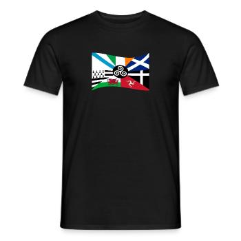 Nations celtiques de Bandeira - T-shirt homme - noir - Devant - AI Model Male 178 light (178cm)