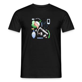 Anaesthesia - Men's T-Shirt - black - Front - AI Model Male 178 light (178cm)