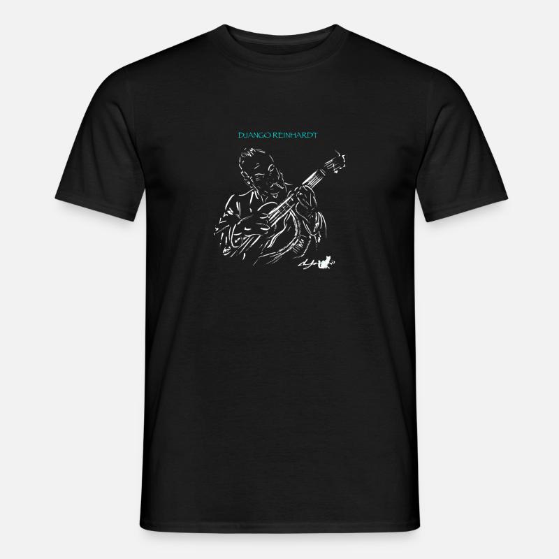DJANGO REINHARDT JAZZ MANOUCHE - Männer T-Shirt - Schwarz