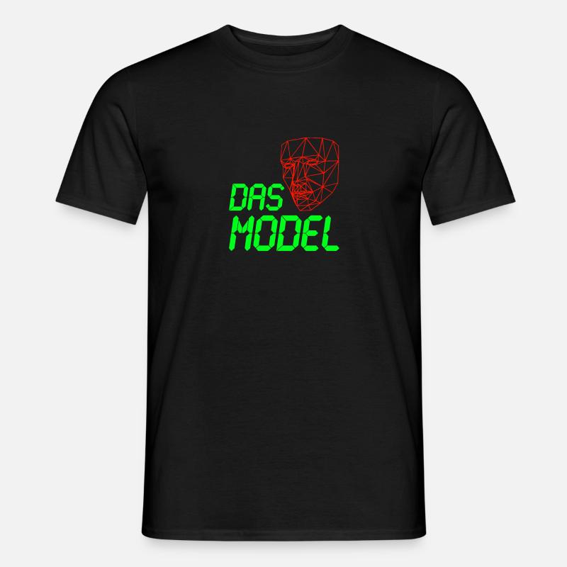 Das Model - LCD 3D Neon - Männer T-Shirt - Schwarz