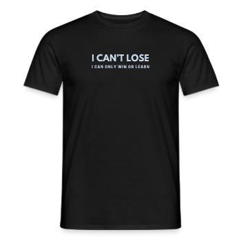 Ich kann nicht verlieren - Männer T-Shirt - Schwarz - Vorne - AI Model Male 178 light (178cm)