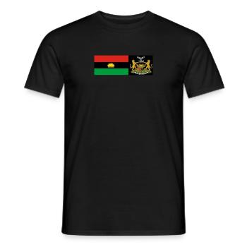 #Biafra is Country - Men's T-Shirt - black - Front - AI Model Male 178 light (178cm)