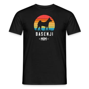 Basenji - Männer T-Shirt - Schwarz - Vorne - AI Model Male 178 light (178cm)