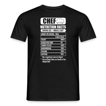 Lustiger Koch, der kocht Koch - Männer T-Shirt - Schwarz - Vorne - AI Model Male 178 light (178cm)