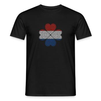 Pays-Bas Pays-Bas Pays-Bas - T-shirt homme - noir - Devant - AI Model Male 178 light (178cm)