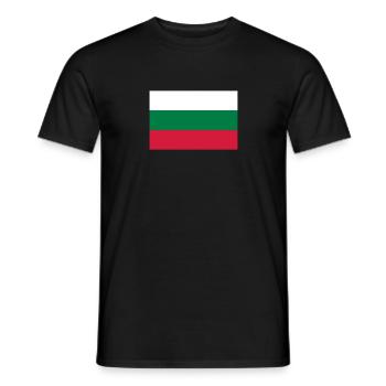Bulgaria - Men's T-Shirt - black - Front - AI Model Male 178 light (178cm)