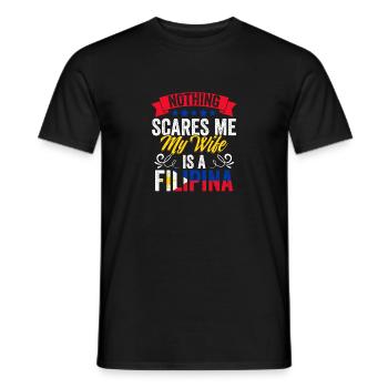 Rien ne me fait peur Drôle Femme philippine Une philippine - T-shirt homme - noir - Devant - AI Model Male 178 light (178cm)