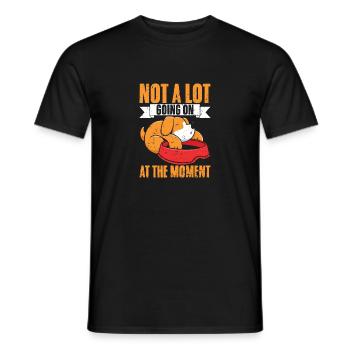 Sleeping Dog Not A Lot Going On At The Moment A - Men's T-Shirt - black - Front - AI Model Male 178 light (178cm)