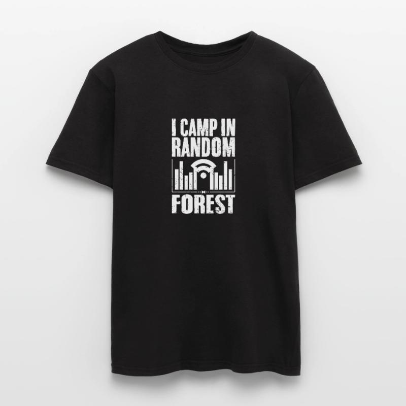 Funny I Camp In Random Forest Data Science A Data Männer T-Shirt