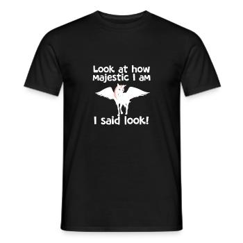 Einhorn Unicorn - T-shirt homme - noir - Devant - AI Model Male 178 light (178cm)