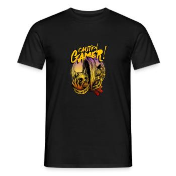 Nerd Gamer Designs croise farbset2 - T-shirt homme - noir - Devant - AI Model Male 178 light (178cm)