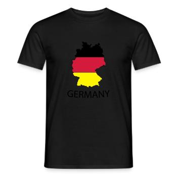 germany - Männer T-Shirt - Schwarz - Vorne - AI Model Male 178 light (178cm)