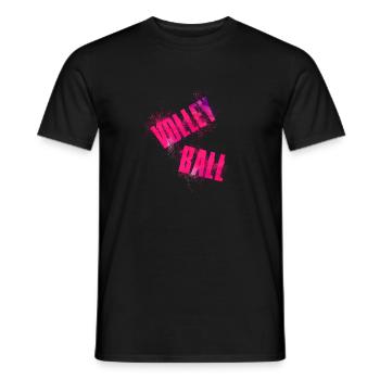 Volley Ball - Men's T-Shirt - black - Front - AI Model Male 178 light (178cm)