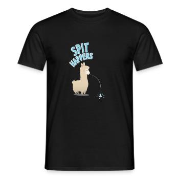Lama Einhorn Lamacorn Alpaca Kind Geschenk - Men's T-Shirt - black - Front - AI Model Male 178 light (178cm)