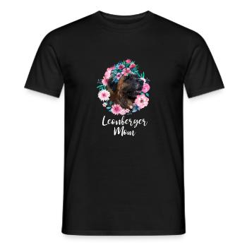 Leonberger Mom - Men's T-Shirt - black - Front - AI Model Male 178 light (178cm)