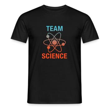 Team Science - Men's T-Shirt - black - Front - AI Model Male 178 light (178cm)
