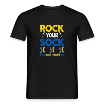 Schaukeln Sie Ihre Socke - Männer T-Shirt - Schwarz - Vorne - AI Model Male 178 light (178cm)