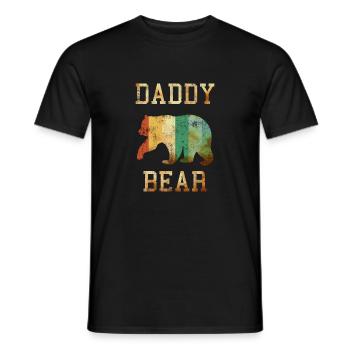 Papa Bär - Männer T-Shirt - Schwarz - Vorne - AI Model Male 178 light (178cm)