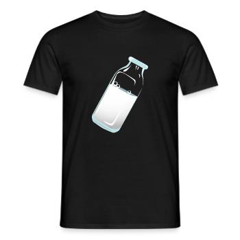 Milk - Men's T-Shirt - black - Front - AI Model Male 178 light (178cm)