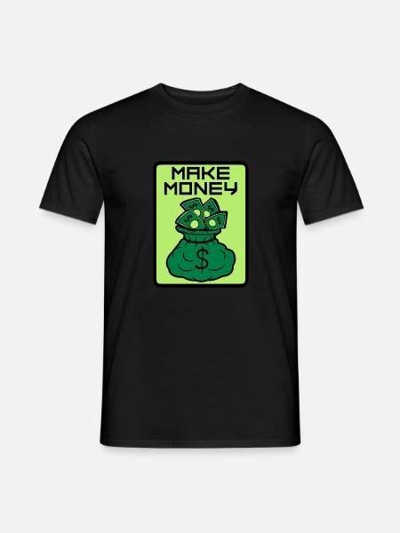 Money Maker Shield - Men's T-Shirt - black