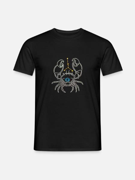 Krebs - Männer T-Shirt - Schwarz