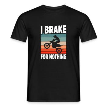 Motocross Gift Motorcyclist Motorcycle Enduro - Men's T-Shirt - black - Front - AI Model Male 178 light (178cm)